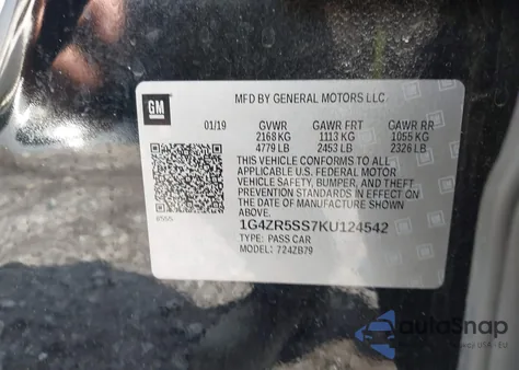 2019 Buick Lacrosse Awd Essence from USA, damaged, VIN 1G4ZR5SS7KU124542